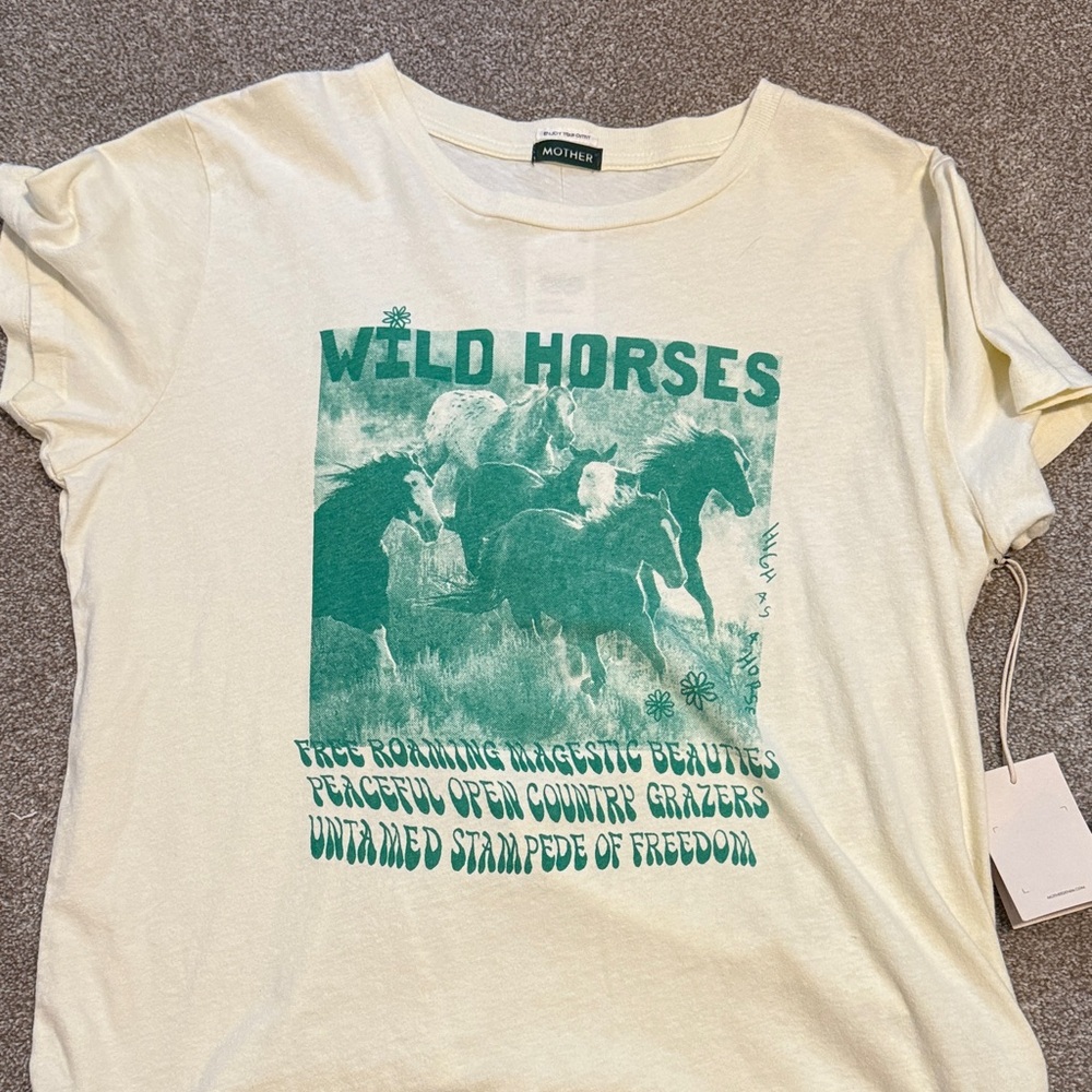 MOTHER- Wild Horses Graphic Tee size XL fits more like S/M
